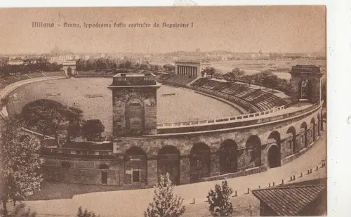 BF17031 areno hippodromo fatto cestruire da napo milano italy front/back image