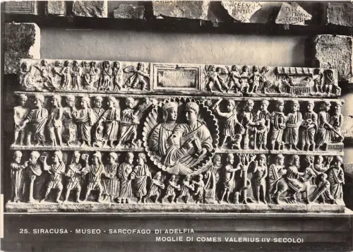 BR6759 Siracusa Museo Sarcofago di Adelfia Postkarte Italien