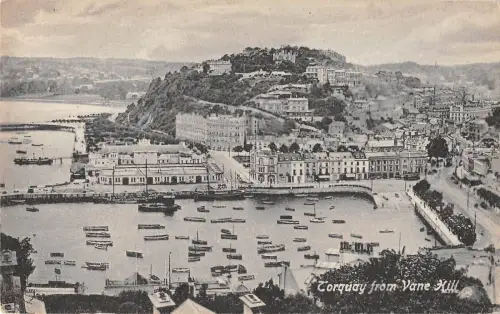 uk25725 torquay from vane hill real photo uk