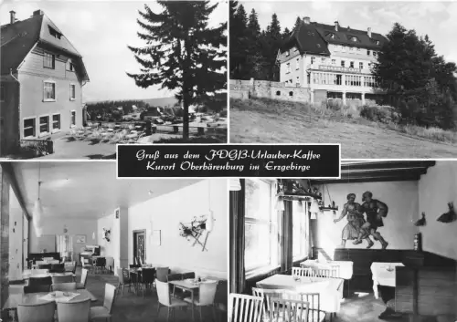 BG15897 urlauber kaffe cafe oberbarenburg erzgebirge germany CPSM 14,5x9cm
