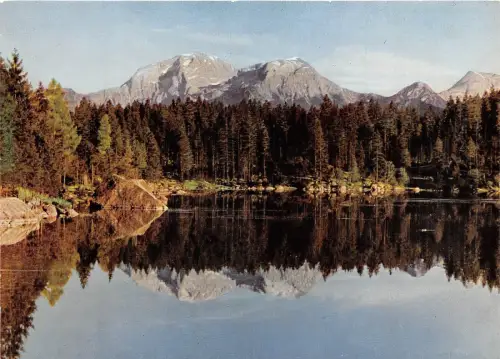 BG3405 Hintersee mit Gollspiegelung CPSM 15x9,5cm Germany