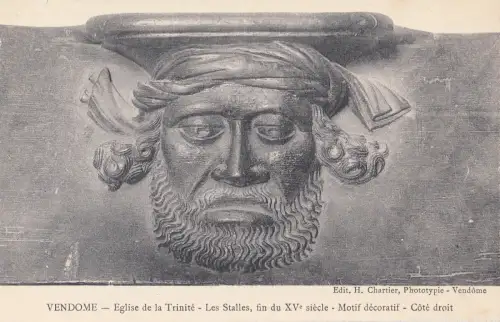 BF12342 les stalles eglise de la trinite vendome france front/back image