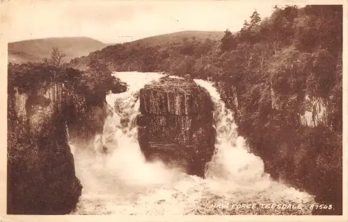 uk2577 high force teesdale real photo uk