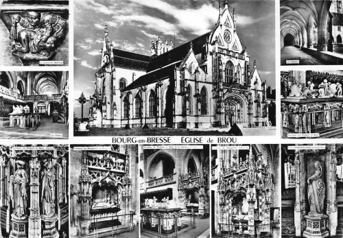 BG31083 bourg en bresse eglise de brou france CPSM 14,5x10cm