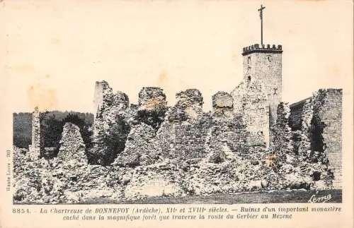BT15102 La Chatreuse de Bonnefoy ruines d un important monatsre France