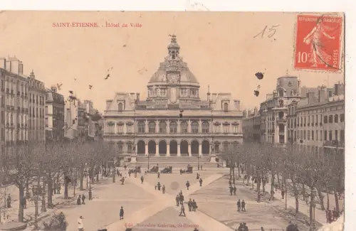 BF16373 saint etienne hotel de ville france Vorder-/Rückbild