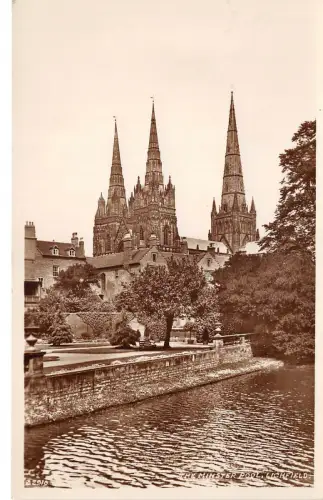 uk52586 minster pool lichfield real photo uk