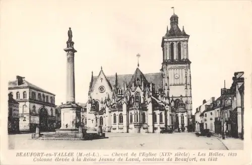 BR72623 beaufort en vallee chevet de l eglise france