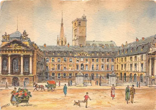 BR16729 Dijon L Hotel de Ville palais Ducs Bourgogne Frankreich Gemälde Postkarte