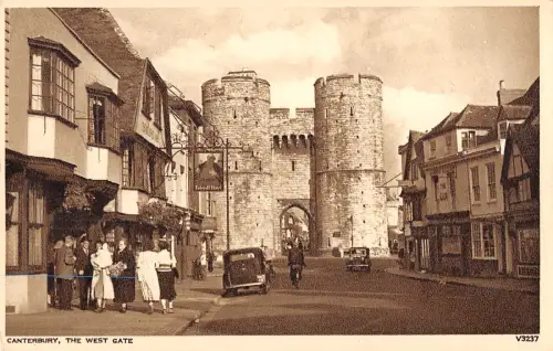 uk22678 the west gate canterbury real photo uk