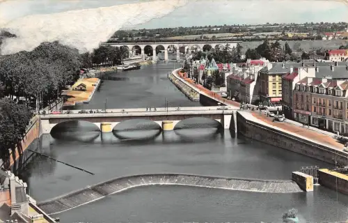 BF3578 Laval Panorama de la Mayenne Frankreich