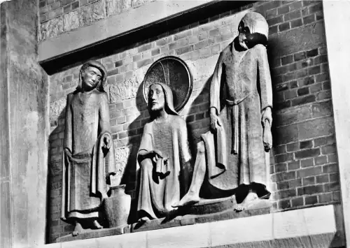 BG1279 wurzburg evang st johanniskirche Skulptur CPSM 14x9,5cm Germany