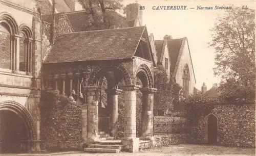 uk40420 norman treppe canterbury real photo uk