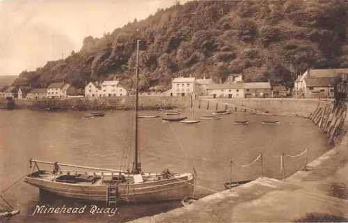 uk24355 minehead quay real photo uk