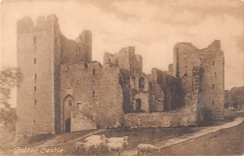 uk19900 bolton castle real photo uk