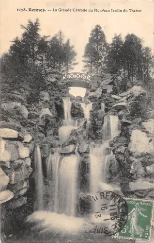 BR78409 rennes la grande cascade du nouveau jardin du thabor france