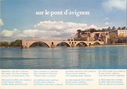 BT10880 Avignon le pont saint benezet Frankreich