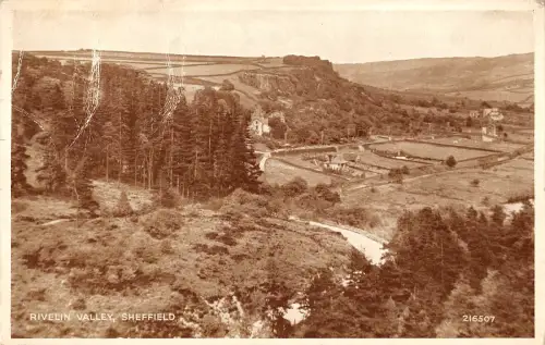 uk213 rivelin valley sheffield real photo uk