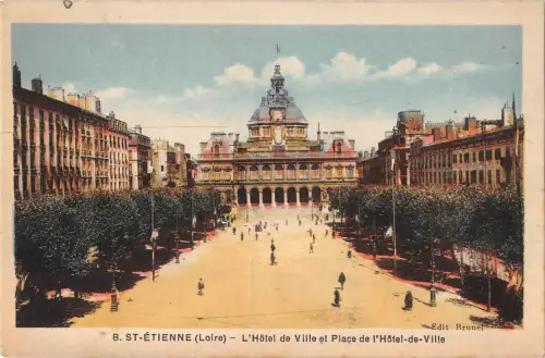 BF9958 st etienne loire l hotel de ville et place de l h france Frankreich