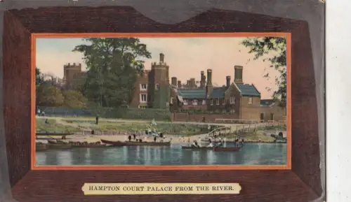 BF32174 Court Palace from the river hampton uk front/back image