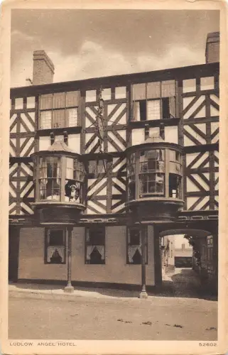 uk19782 angel hotel ludlow real photo uk