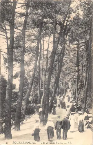 uk25392 invalids walk bournemouth real photo uk