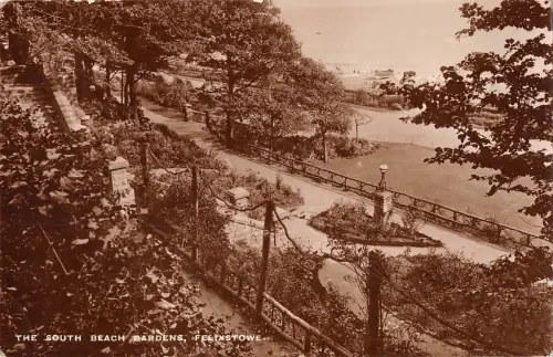 uk20539 south beach gardens felixstowe real photo uk