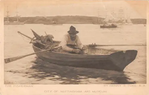 uk2388 nottingham the fisherman real photo uk