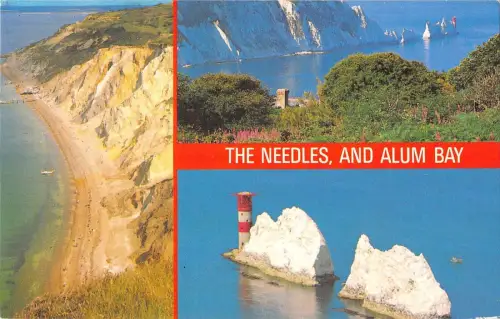 B104339 the needles and alum bay lighthouse isle of wight uk