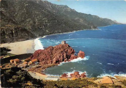 BR26797 Corse Porto la tour genoise et la plage France