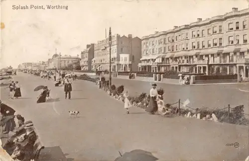 uk2325 splash point worthing real photo uk