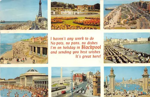B88272 blackpool uk 14x9cm