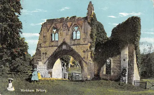 uk2182 kirkham priory real photo uk