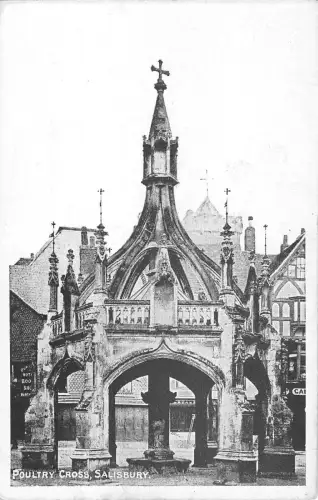 uk20172 Geflügelkreuz Salisbury Echtfoto UK