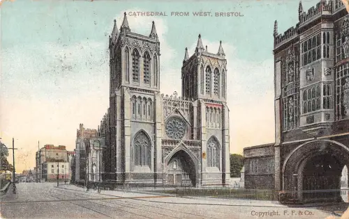uk18934 cathedral from west bristol uk