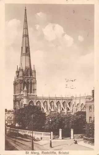 uk20612 st mary redcliffe bristol real photo uk