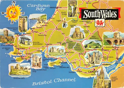 uk49866 bristol channel uk map