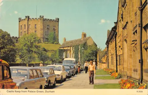 uk11567 castle keep from palace green durham uk