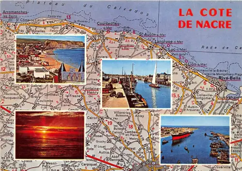 BF40954 la cote nacre france map cartes geographiques