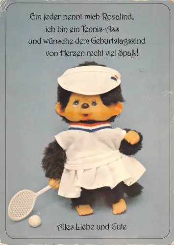 B99597 alles liebe und gute Puppen Tennissport