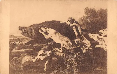 BT4712 Jan Fyt la chasse au sanglier museede bruxeless paint printures