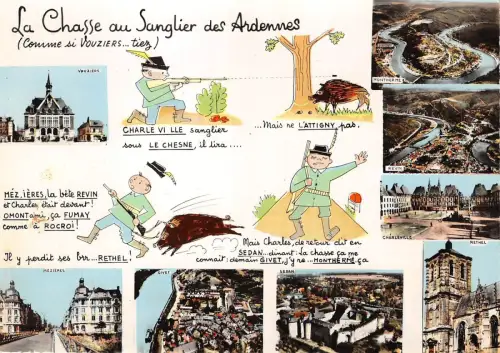 BR5933 La chasse au sanglier Jagdsport