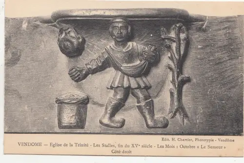 BF16258 les mo vendome eglise de la trinite les stalles france front/back image