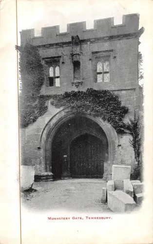 uk19076 Klostertor Tewkesbury Echtfoto UK
