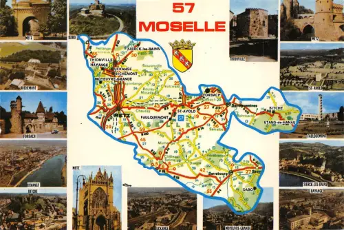 BR42661 Moselkarte cartes geographiques
