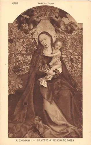 BF40686 france musee colmar m schcengauer buisson rose vierges virgin holly lady