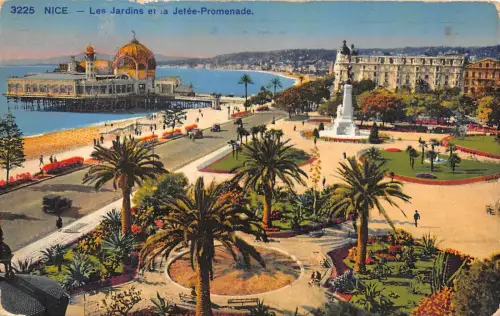 BR17069 Les jardins et la jetee promenade Nice france
