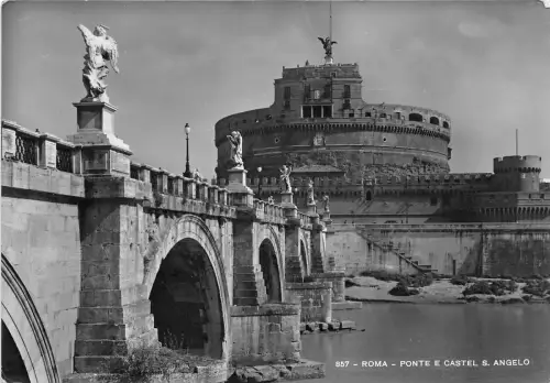 BR18258 Ponte e castel s angelo Roma italy