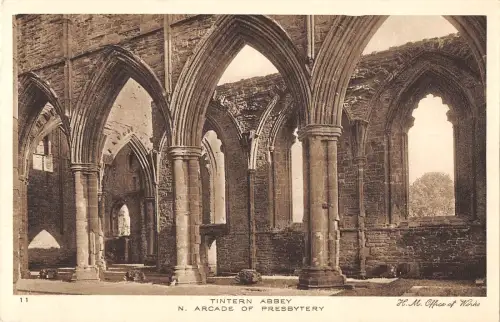 uk5096 arcade of presbytery tintern abbey uk