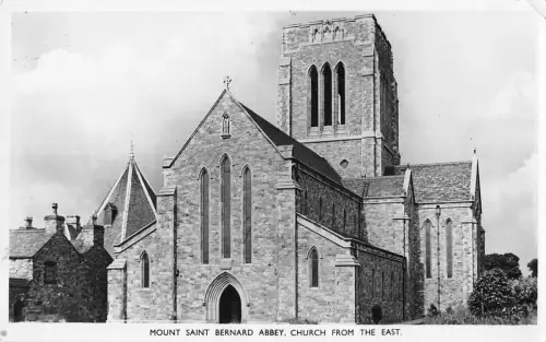 uk2528 mount saint bernard abbey real photo uk